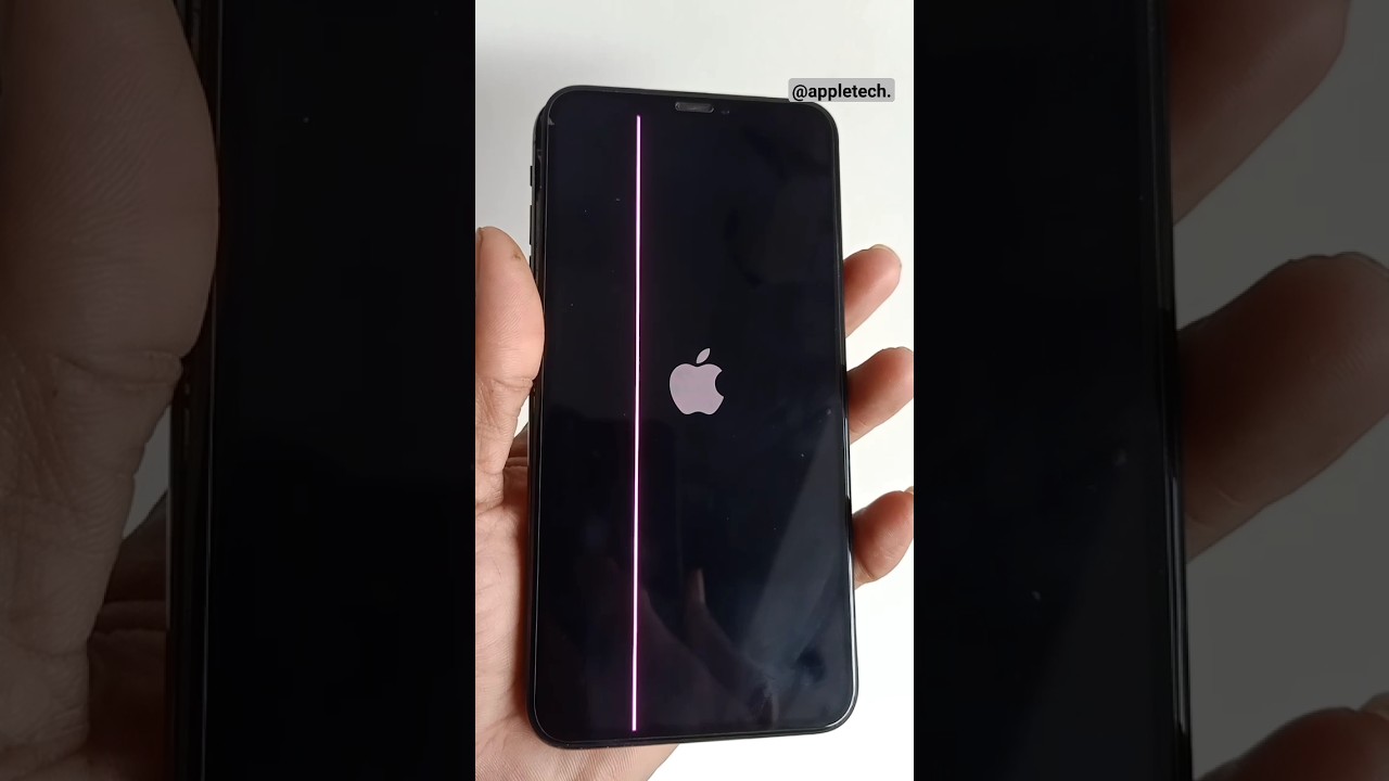 i have a pink line on my iphone screen 