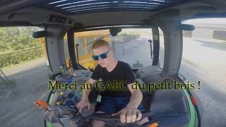 Moisson d'escourgeon 2017 [GoPro] Claas dominator / Deutz