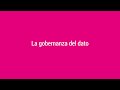 Webinar La gobernanza del dato