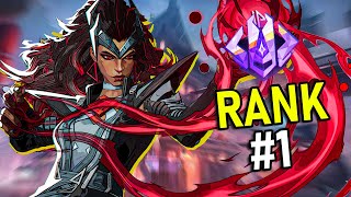 RANK 1 WORLD SCARLET WITCH - Bush braider | MARVEL RIVALS POV GAMEPLAY