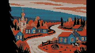 Apple II hi-res town animation