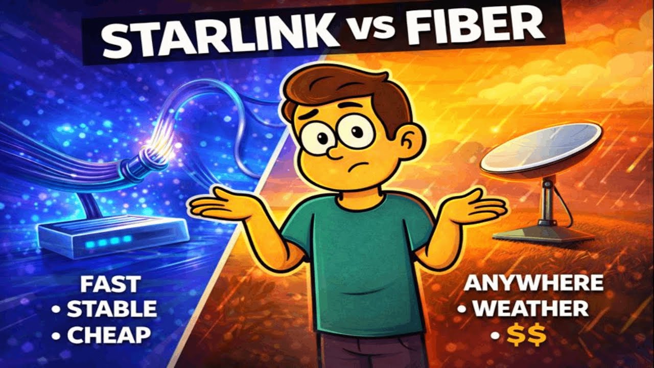 Starlink Mini vs Fiber: Which One Actually Wins? - YouTube