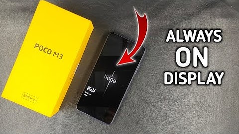 How To Turn On Always On Display Poco M3 | Always On Display |