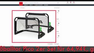 Schnäppchenbilliger Des Tages 25.06.26 - Exit Fußballtor Pico 2Er Set