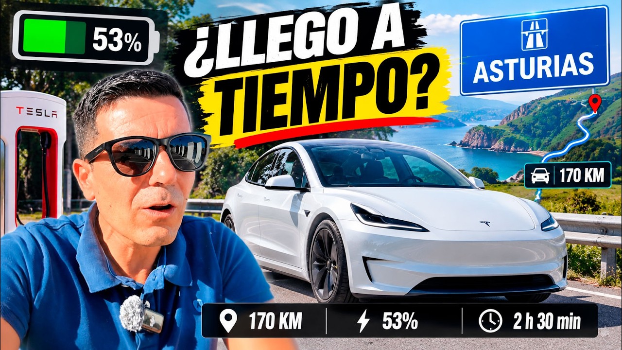 Me SURGE un viaje de 170 KM… y mi Tesla está al 53% 😰