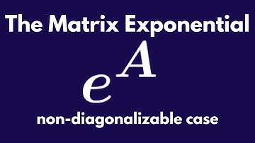 Differential Equations | Matrix Exponential: 2x2 non-diagonalizable case.