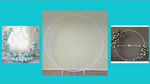 DIY - round backdrop stand assembly/ Unboxing & assembly circle event backdrop stand #partybackdrop