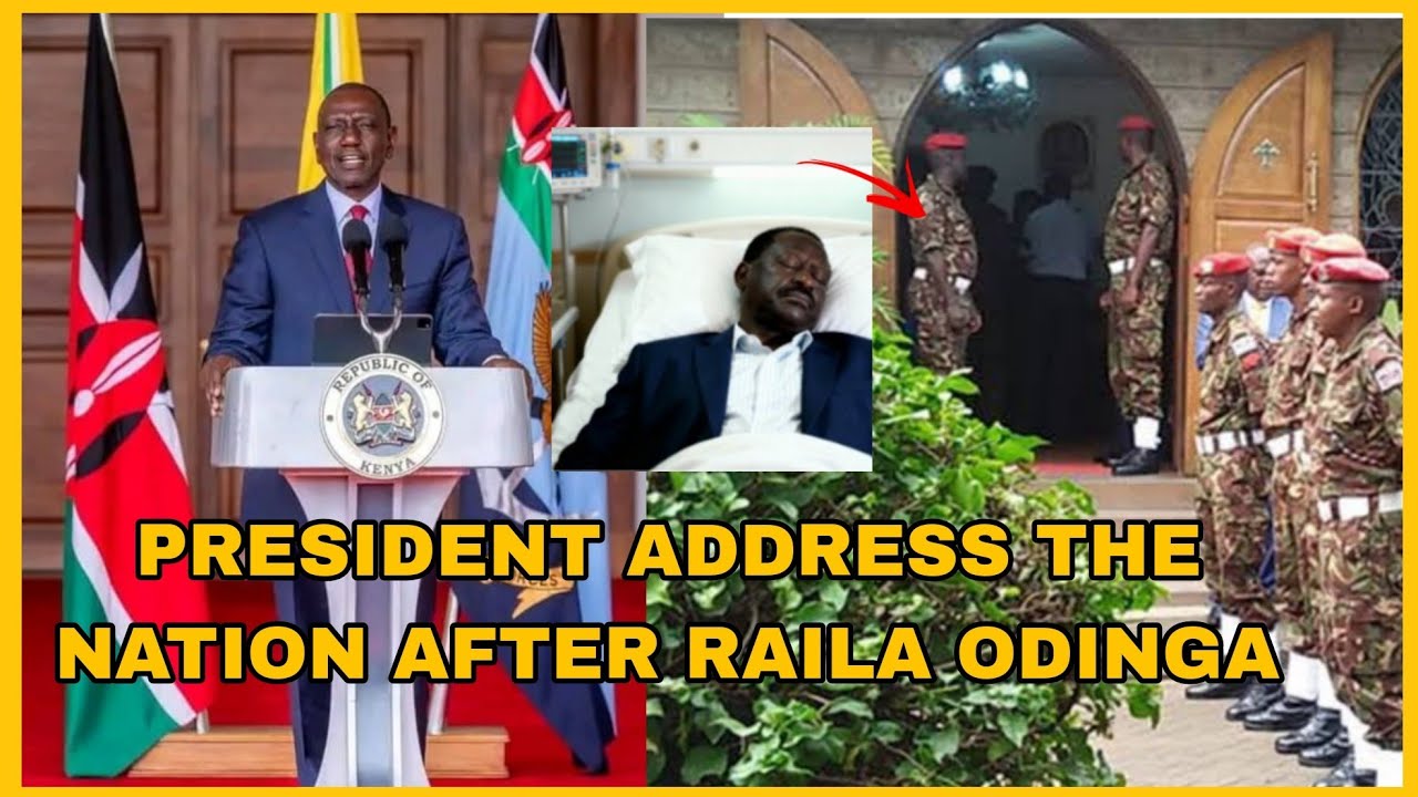 President Ruto Sad Sad News President Ruto to address the nation after Raila Odinga😢family ...