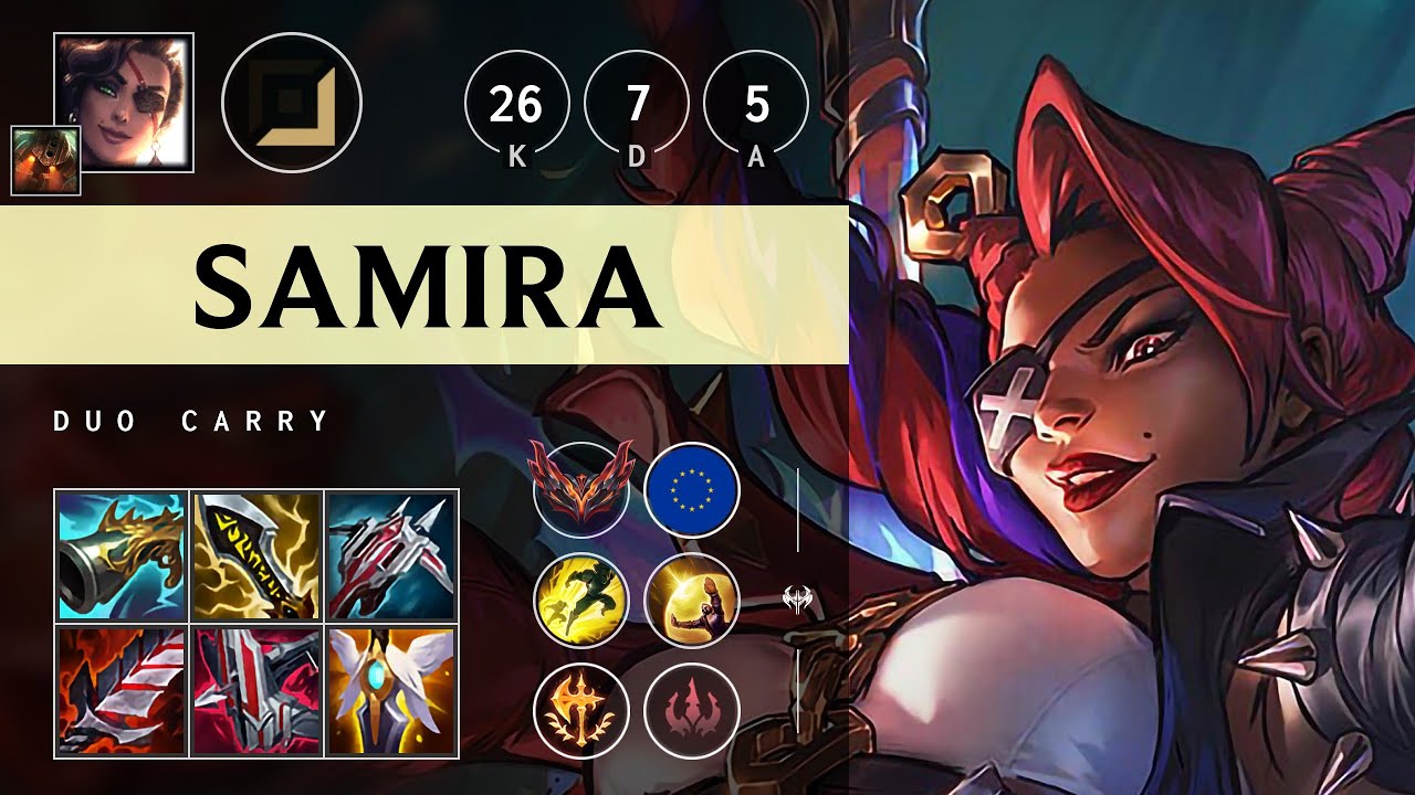 Samira ADC vs Kalista: Triple Kill, Legendary - EUW Grandmaster Patch 14.18