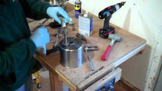 Dimpling and soldering a 1/2' NPT coupler in a stainless homebrew kettle / pot