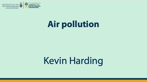 Air pollution [Lecture]