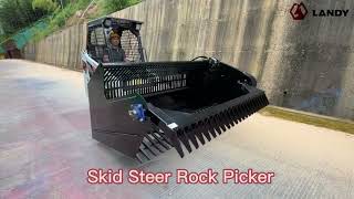 Skid Steer Rock Picker