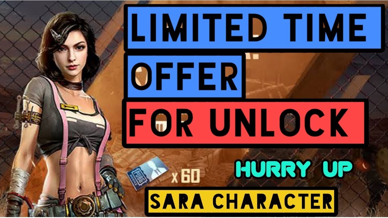 Last chance to unlock the Sara character free hurry up!!