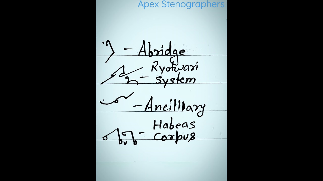 Advanced shorthand outlines Revision-35 | KC + Previous years Shorthand Outlines included |
