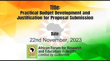 Practical Budget Development and Justification for Proposal Submission