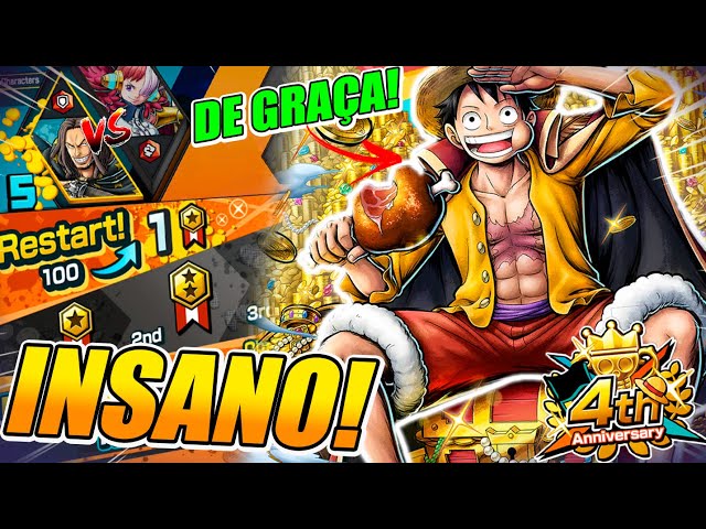 FAÇA LOGIN E PEGUE SEU LUFFY GRATUITO MÁS QUAL VOCÊ DEVE UPAR NO JOGO? 【One  Piece Bounty Rush】 