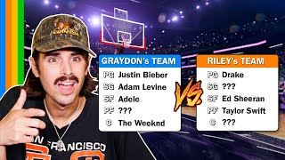Famous Drafting Pop Star Starting 5s Net Worth