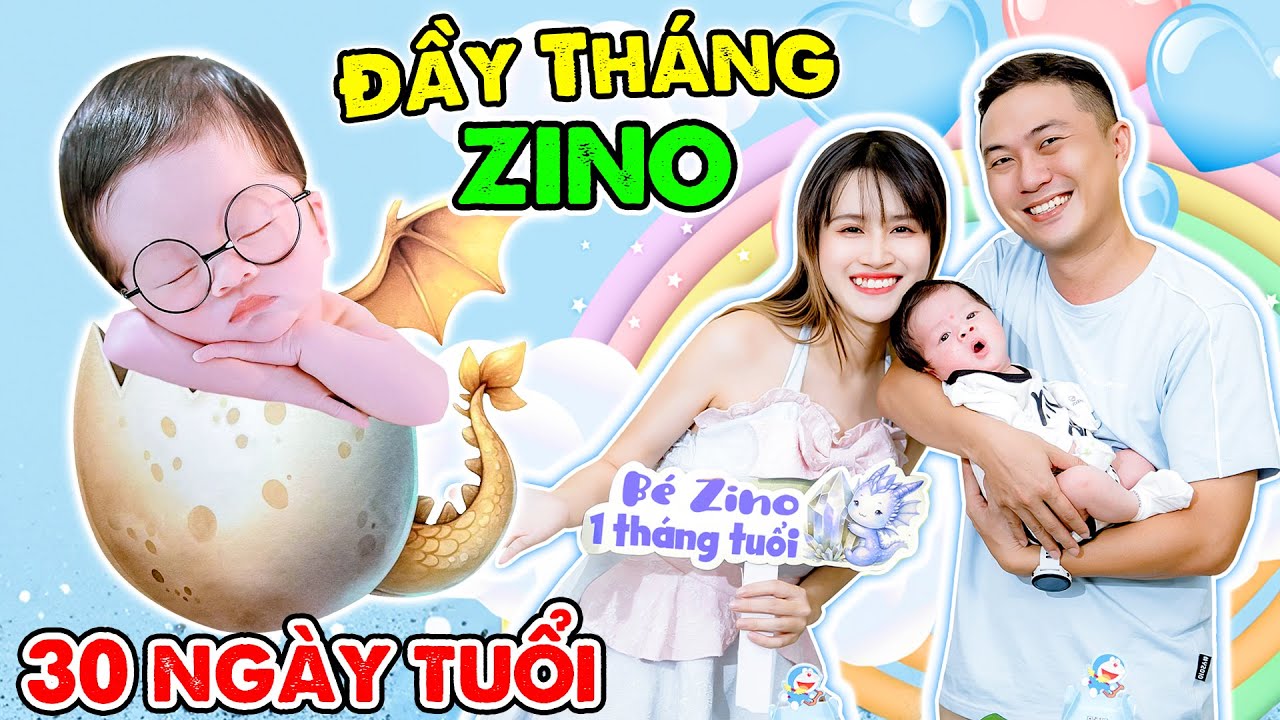 Chúc Mừng Đầy Tháng Con Trai Ngoan Xinh Yêu Zino - Vê Vê Channel