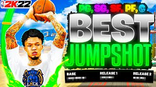 BEST JUMPSHOT FOR ALL BUILDS in NBA 2K22! HIGHEST GREEN WINDOW 100% GREENLIGHT + BEST BADGES NBA2K22