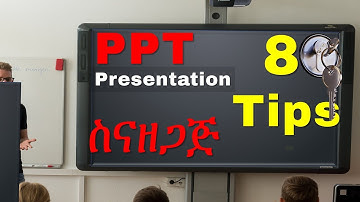 How to make PowerPoint presentation in Amharic Ethiopia