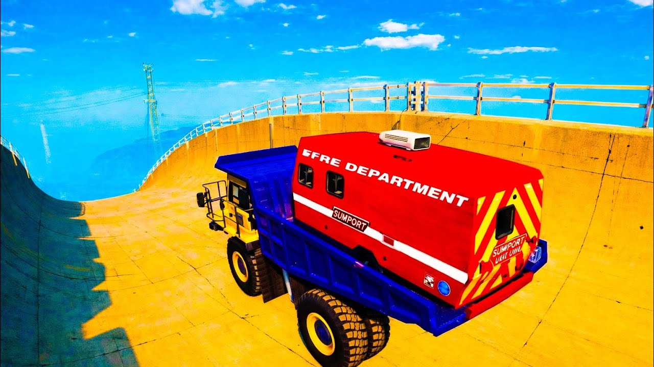 New 😱 Hirochi HT-55 vs Heighest Road 🔥 #beamngdrive #latest #crash #1million  #2