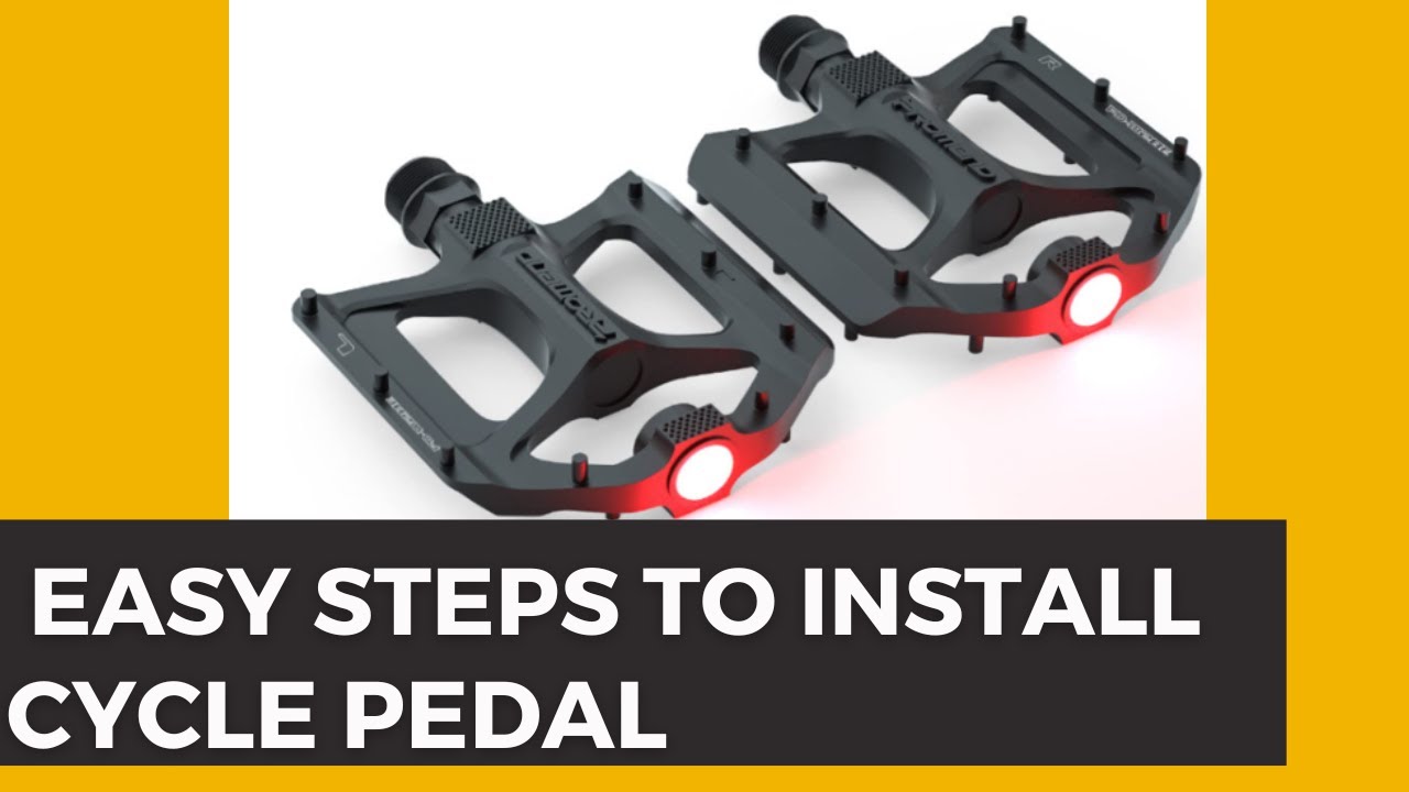 Install Cycle Pedal Easy Steps to fit Pedals at home YouTube