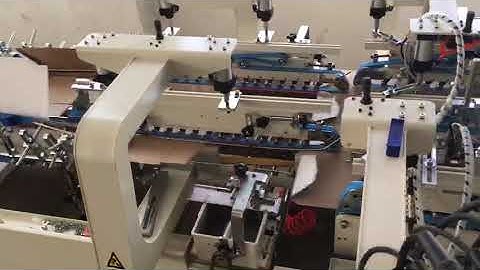 SHH800AG Automatic Pre Fold Lock Crash Bottom Folding and Gluing Machine cold spray glue gun