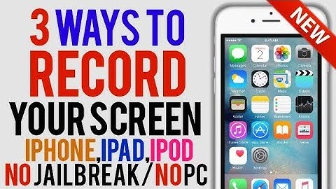 How To RECORD Your Screen On iOS 11/10/9! NO Jailbreak/NO PC