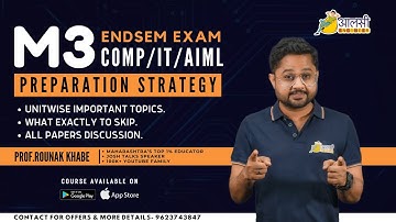M3 (Comp/IT/AIML)| Last Minute Strategy | Endsem Exam| May 2024| #SPPU | Rounak Sir | Aalsi Engineer