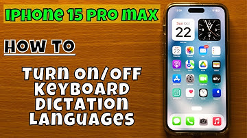 How to Turn On/Off Keyboard Dictation Languages iPhone 15 Pro Max