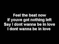 Good charlotte  i dont wanna be in love with lyrics