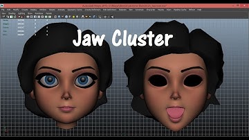 Jaw Cluster For Facial Blend Shape in detail #maya #3dmodeling #3danimation #autodesk #blends #shape