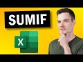 SUMIF Function in Excel Tutorial