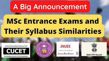 CUCET, DU, JNU, BHU || Similarities In Syllabus || A Big Announcement