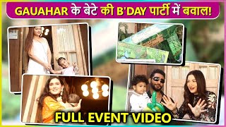 Gauahar & Zaid's Son 1st Birthday, Mahhi Vij, Pankhuri Awasthi, Awez & Anam | Full Event