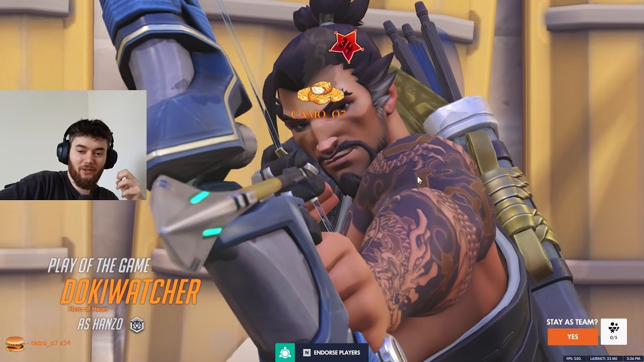 Лучший момент матча | Доминирование Дафрана над Хандзо | Геймплей Overwatch