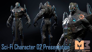 Sci Fi Character 02 (Hunter) Presentation