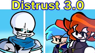 Friday Night Funkin&#39; Vs Distrust 3.0 DEMO + Escenas | Sans &amp; Papyrus  (Undertale)