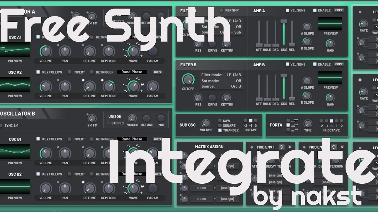 Free Synth - Integrate by nakst (No Talking)