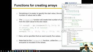 CITS2401 - 9.2. NumPy functions