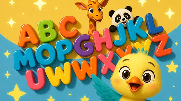 Alphabet Song for Children (A–Z) | Learn Letters with Cute 3D Animation | Sunny Bird Kids