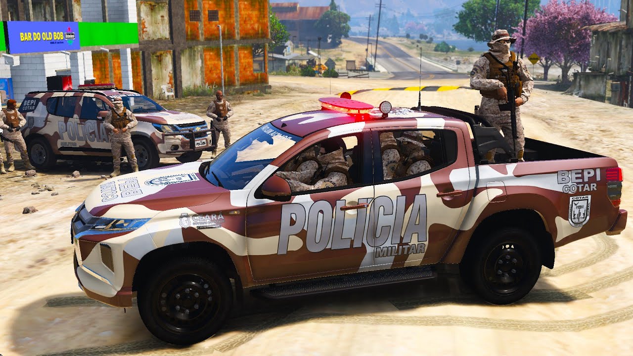 6 CRIMINOSOS MORREM em CONFRONTO com BEPI COTAR - PMCE | GTA 5 POLICIAL