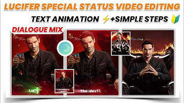 Lucifer Special Status Video Editing In Alight Motion🔥 | I Am Devil👿 Of My World 🌍Whatsapp Status
