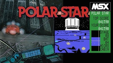 【MSX】ポーラースター (マイクロキャビン）  起動～1周(4面)クリアまで  / POLAR STAR (MICROCABIN)