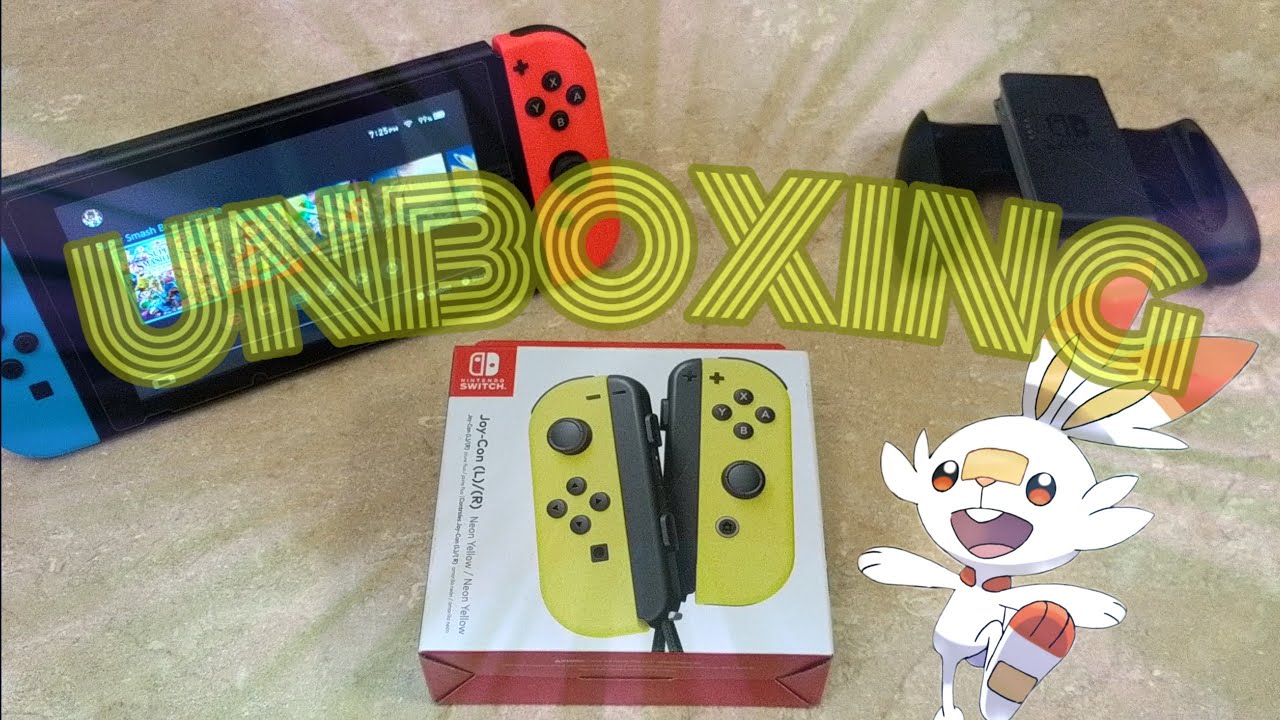 Nintendo Switch Neon Yellow JoyCon Unboxing!! YouTube