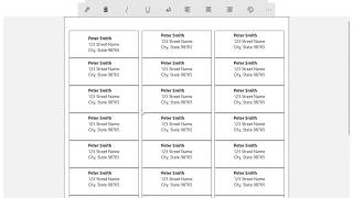 How to create a full sheet of return address labels
