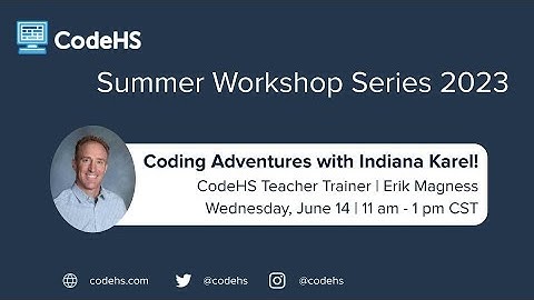 Coding Adventures with Indiana Karel - Teacher Trainer, Erik Magness