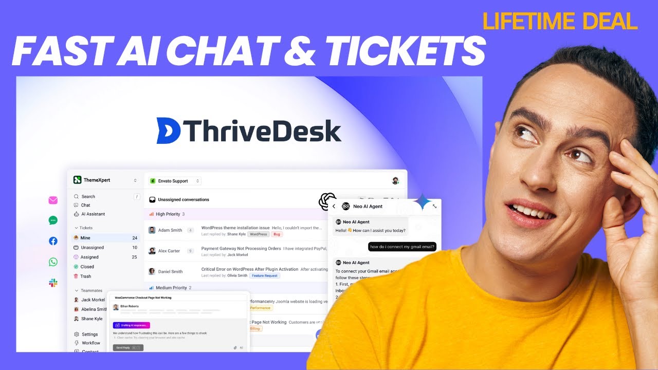 ThriveDesk Lifetime Deal – Streamline Customer Support with AI Helpdesk and Chatbots