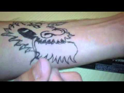 How to make a fake tattoo "Body Art"