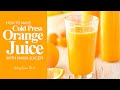 Cold press orange juice